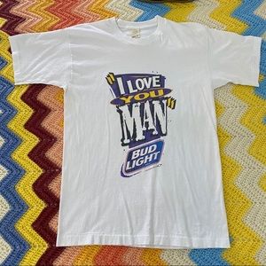 Vintage Bud Light Beer T-Shirt 1996 Single Stitch